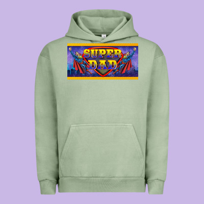 Super Dad Urban Hoodie Designed By Barkaloodesign