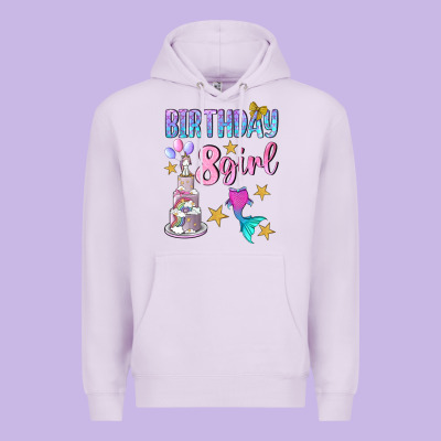 Birthday Girl 8 Premium Hoodie Designed By Bundleandbundleshop