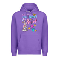 Purple birthday girl 8 Premium Hoodie - BundleAndBundleShop