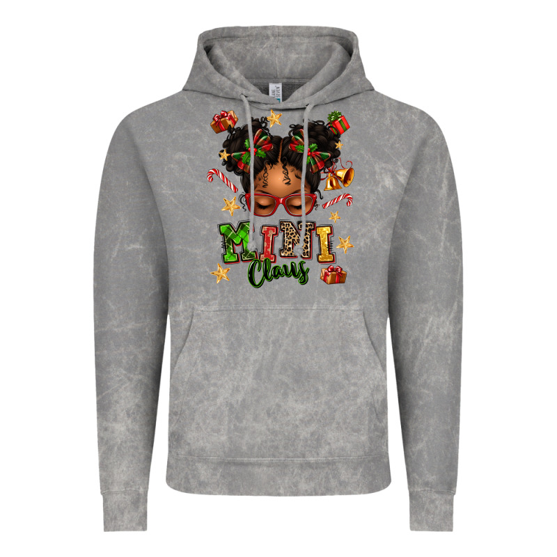 Mini Claus Messy Bun Vintage Hoodie by texasbilliewilder | Teevron