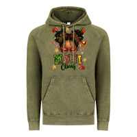 Vintage Olive mini claus messy bun Vintage Hoodie - texasbilliewilder