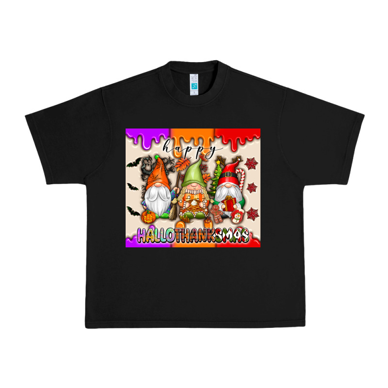 Happy Hallothanksmas Gnomes Urban Heavy Tee by texasbilliewilder | Teevron
