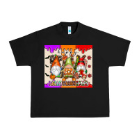 Black Happy Hallothanksmas gnomes Urban Heavy Tee - texasbilliewilder