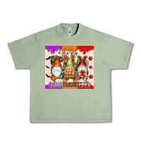 Oil Green Happy Hallothanksmas gnomes Urban Heavy Tee - texasbilliewilder