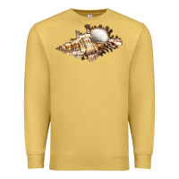 Antique Gold murex snail Premium Sweatshirt - LillyAllenDesigns
