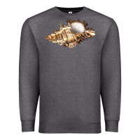 Charcoal Heather murex snail Premium Sweatshirt - LillyAllenDesigns
