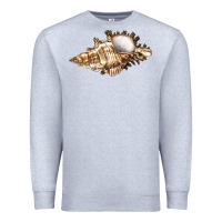 Heather Grey murex snail Premium Sweatshirt - LillyAllenDesigns