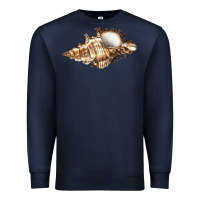Navy murex snail Premium Sweatshirt - LillyAllenDesigns