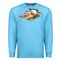 Ocean Blue murex snail Premium Sweatshirt - LillyAllenDesigns