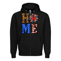 Black 4th of july home Zipper Hoodie - BundleAndBundleShop
