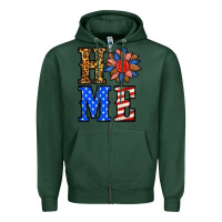 Sports Green 4th of july home Zipper Hoodie - BundleAndBundleShop