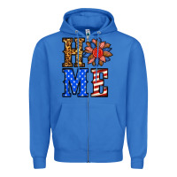 True Royal 4th of july home Zipper Hoodie - BundleAndBundleShop