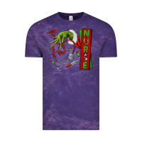 Cloud Purple Christmas Character Vintage Tee - NancyCooperArtShop