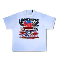 Grape Ice bull skull america Urban Heavy Tee - JahusDesignShop