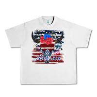 Lunar Rock bull skull america Urban Heavy Tee - JahusDesignShop