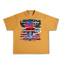 Peanut Butter bull skull america Urban Heavy Tee - JahusDesignShop