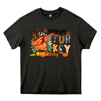 Asphalt happy turkey day Heavy Core Tee - MaliasSmallBusiness