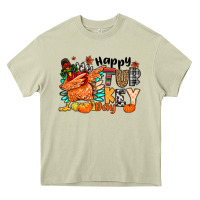 Mossy happy turkey day Heavy Core Tee - MaliasSmallBusiness