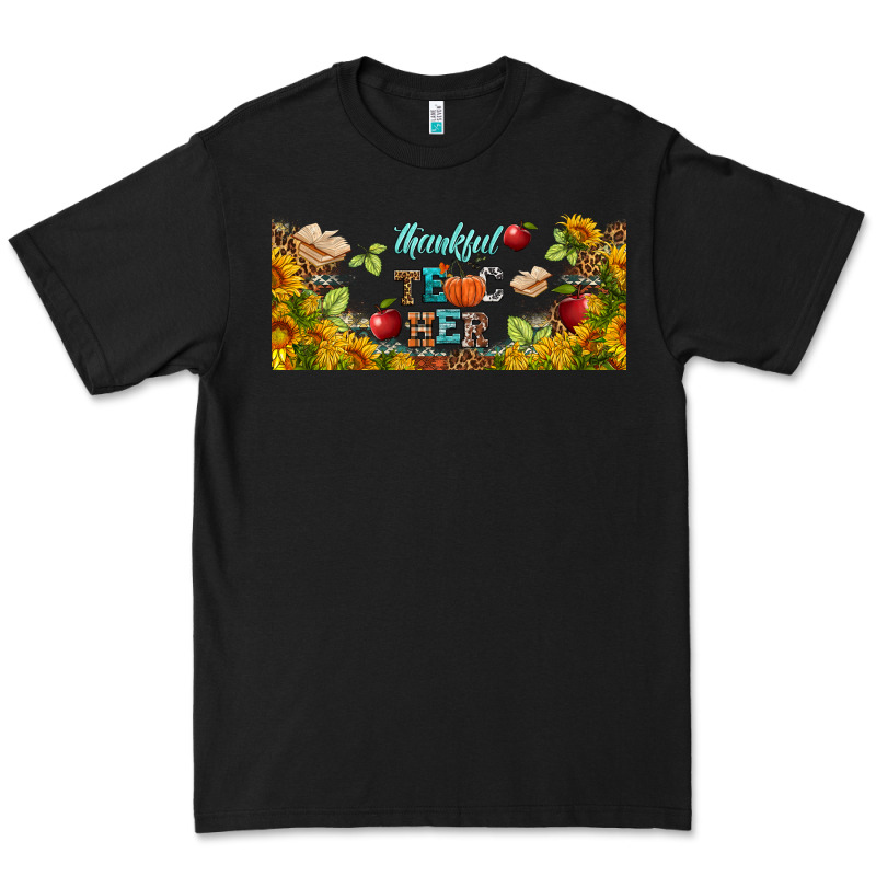 Thankful Teacher Fall Libbey Glass Premium Tee by BundleAndBundleShop | Teevron