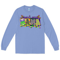 Colony Blue mardi gras mama Long Sleeve Tee - CowGirlArtShop