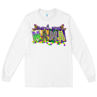 White mardi gras mama Long Sleeve Tee - CowGirlArtShop