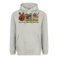 Moon Dust Peace Love White Tailed Buck Deer Heavyweight Hoodie - LillyAllenDesigns