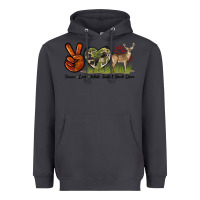 Smoke Peace Love White Tailed Buck Deer Heavyweight Hoodie - LillyAllenDesigns