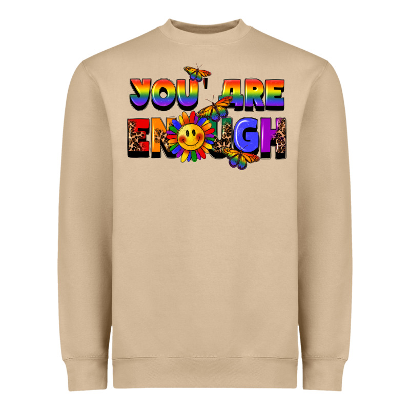 You Are Enough Heavyweight Sweatshirt by FaDigitalArtStudio | Teevron