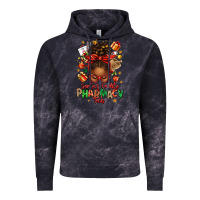 Cloud Black santas favorite pharmacy tech afro messy bun Vintage Hoodie - texasbilliewilder