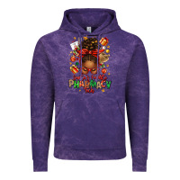 Cloud Purple santas favorite pharmacy tech afro messy bun Vintage Hoodie - texasbilliewilder
