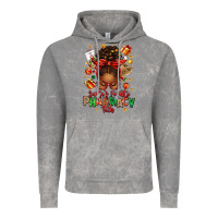 Cloud Rock santas favorite pharmacy tech afro messy bun Vintage Hoodie - texasbilliewilder