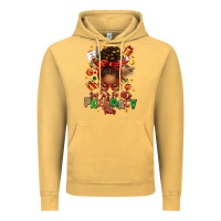 Vintage Mustard santas favorite pharmacy tech afro messy bun Vintage Hoodie - texasbilliewilder