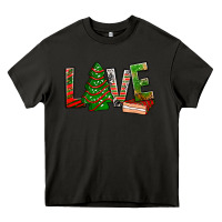 Asphalt Love Christmas tree cake Heavy Core Tee - NancyCooperArtShop