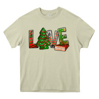 Mossy Love Christmas tree cake Heavy Core Tee - NancyCooperArtShop