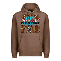 Chestnut my heart is on that field football Premium Hoodie - RanaPortraitStore