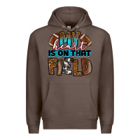 Coffee my heart is on that field football Premium Hoodie - RanaPortraitStore