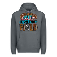 Rock my heart is on that field football Premium Hoodie - RanaPortraitStore