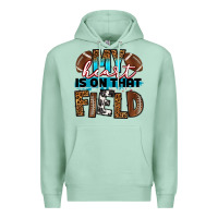 Seafoam my heart is on that field football Premium Hoodie - RanaPortraitStore