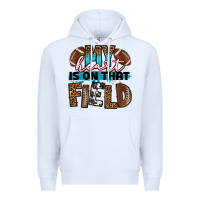 White my heart is on that field football Premium Hoodie - RanaPortraitStore