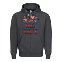 Smoke home of the free because of the brave Zipper Hoodie - BundleAndBundleShop