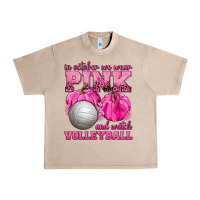 French Oak In October We Wear Pink and Watch Volleyball Urban Heavy Tee - texasbilliewilder