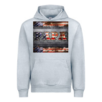 Heather Grey papa metal and american flag tumbler Urban Hoodie - BarkalooDesign