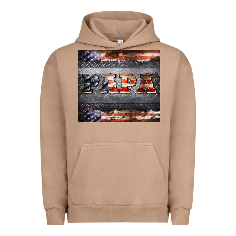 Papa Metal And American Flag Tumbler Urban Hoodie by BarkalooDesign | Teevron