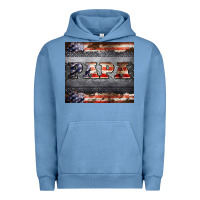 Pigment Pebble Blue papa metal and american flag tumbler Urban Hoodie - BarkalooDesign