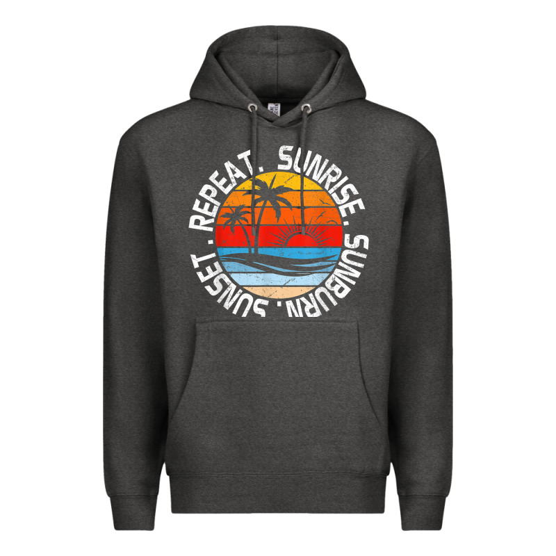 Sunrise Sunburn Sunset Repeat Retro Vintage Gift Vacation T Shirt Premium Hoodie by tuanDangUi | Teevron