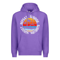 Purple sunrise sunburn sunset repeat retro vintage gift vacation t shirt Premium Hoodie - tuanDangUi