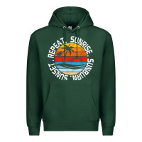 Sports Green sunrise sunburn sunset repeat retro vintage gift vacation t shirt Premium Hoodie - tuanDangUi