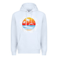 White sunrise sunburn sunset repeat retro vintage gift vacation t shirt Premium Hoodie - tuanDangUi