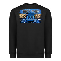 Black Back the blue Heavyweight Sweatshirt - FaDigitalArtStudio