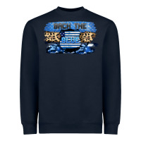 Navy Back the blue Heavyweight Sweatshirt - FaDigitalArtStudio